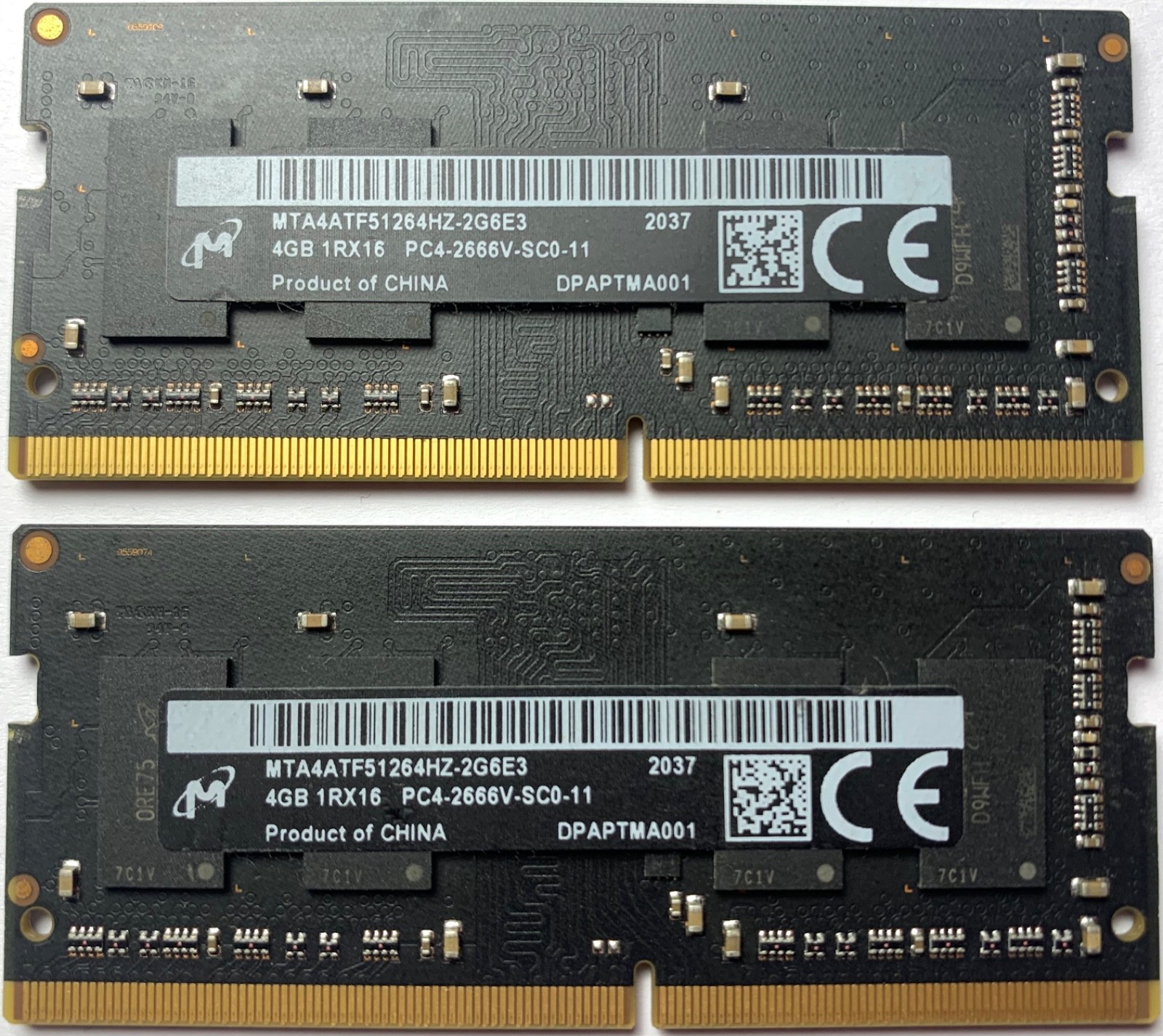 MICRON 8GB RAM (2x4GB) PC4 21300 DDR4 2666MHZ 260 PIN PC APPLE MAC OEM TESTED
