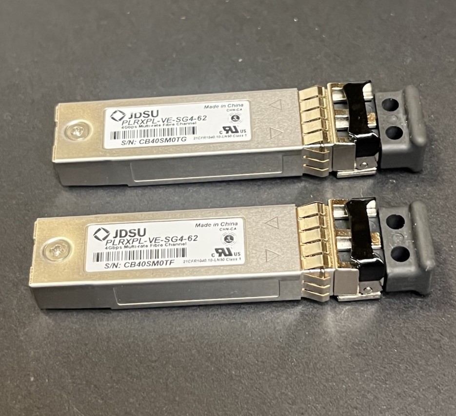 2-JDSU PLRXPL-VE-SG4-62 Multi-rate Fiber/Ethernet 1.06Gbps 850nm SFP Transceiver