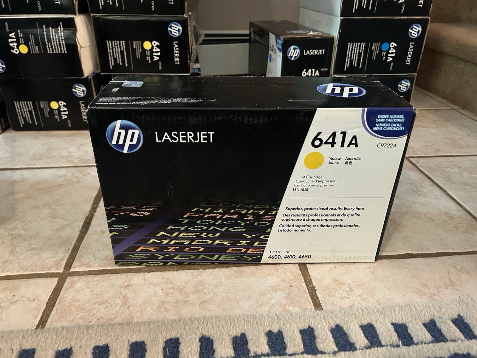 Brand New Genuine Factory Sealed Hp C9722a Yellow Toner Cartridge 4600/4610/4650