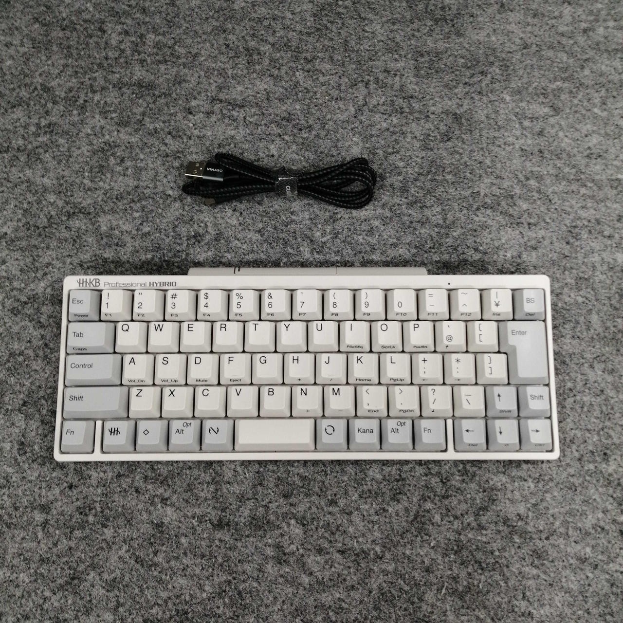 HHKB Professional HYBRID PD-KB820W Japanese White BT USB Keyboard Used F/S