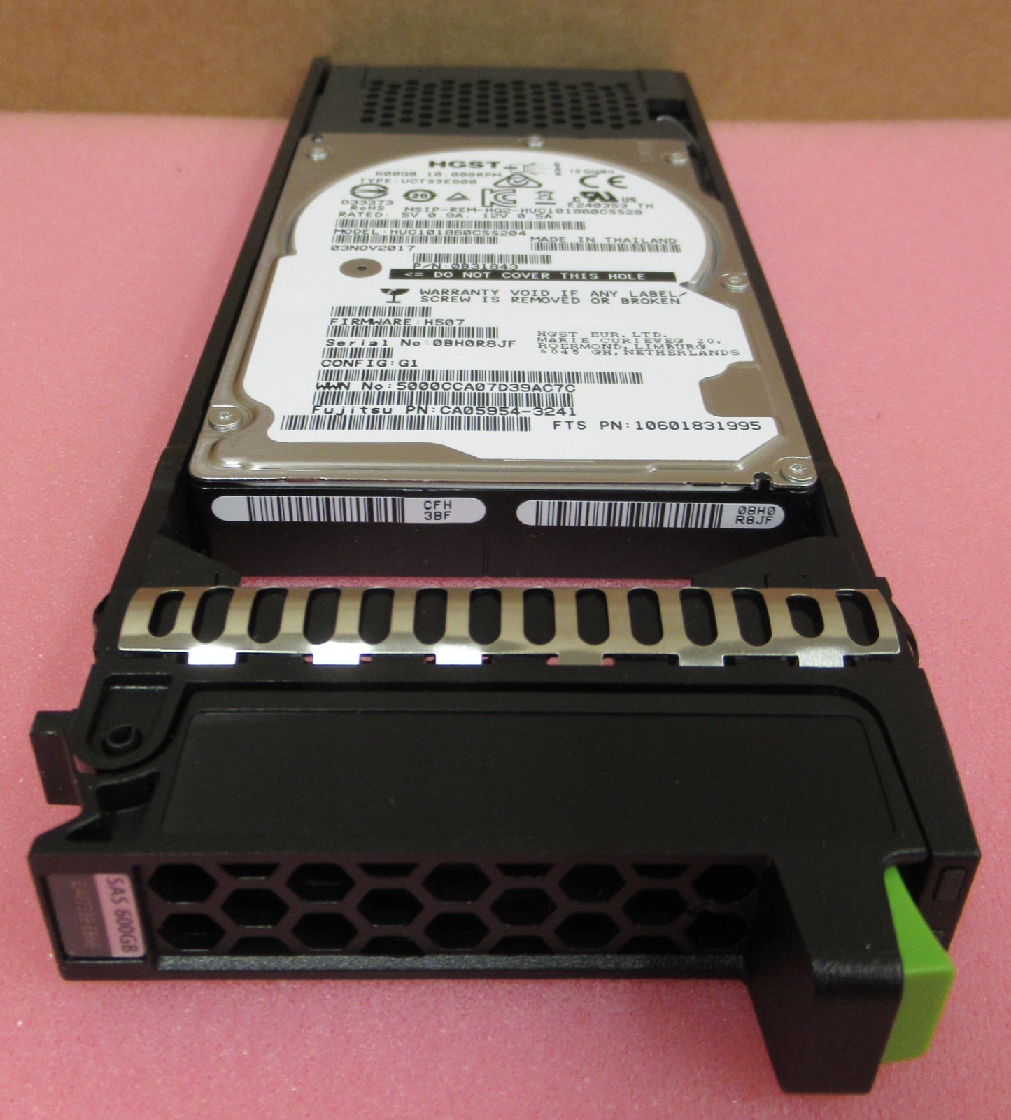  Fujitsu 600GB 10k SAS SFF 12G FTS:ETND6HC Eternus DX4x0 S2 DX80/90 S2 DX8700 S2