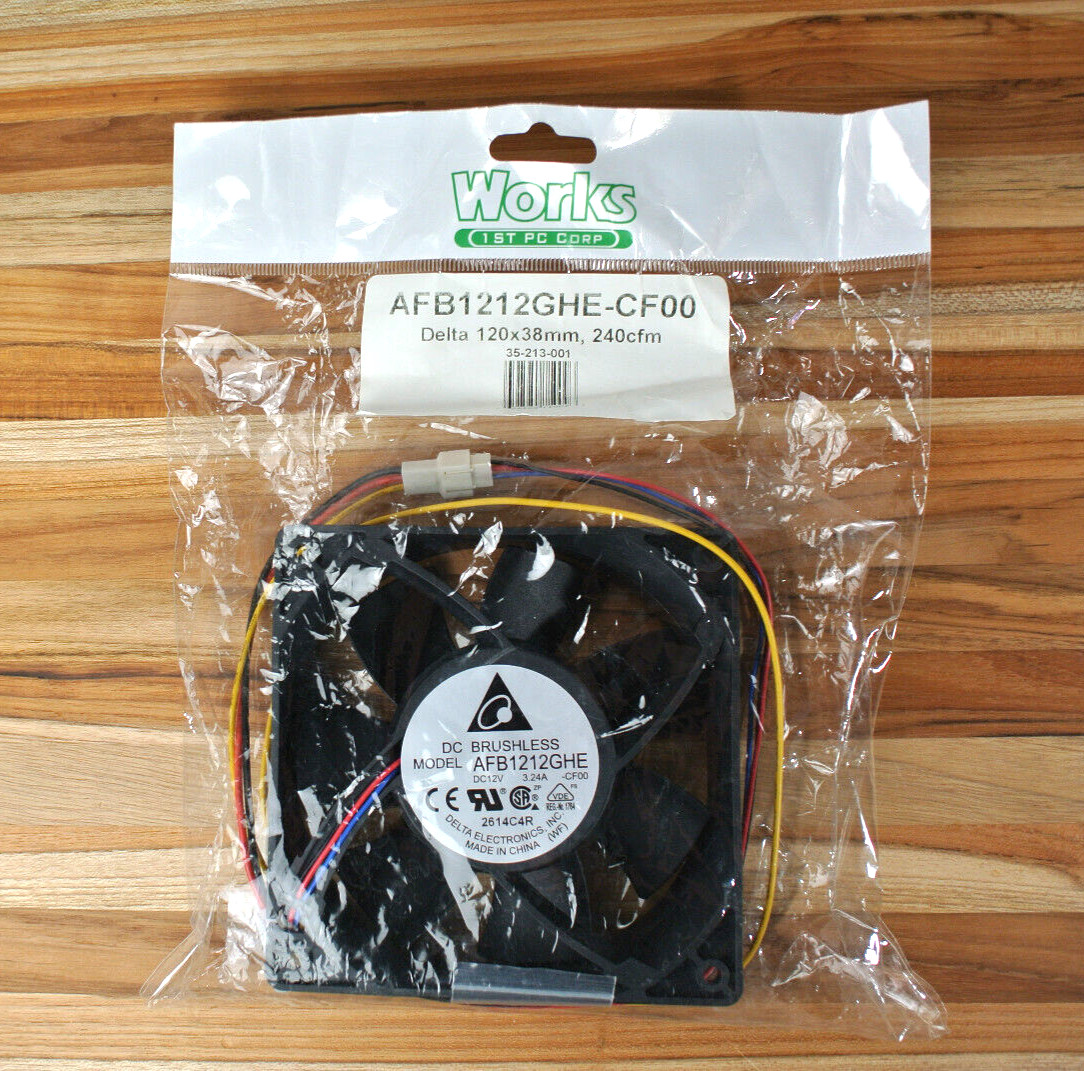 Delta AFB1212GHE-CF00 120x38mm TAC Sensor Hi Speed 3-PIN Strong Air Flow 