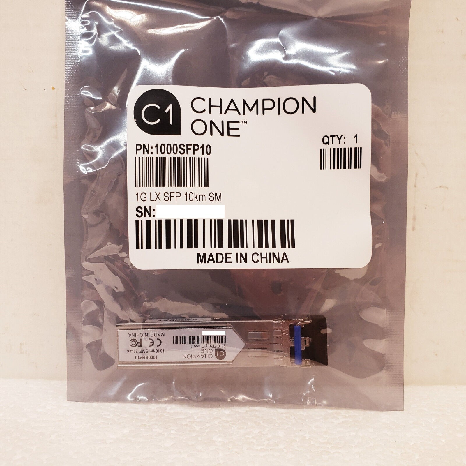 Extreme Networks compatible 10052 - Champion One 1000SFP10-E LX 1310nm SFP