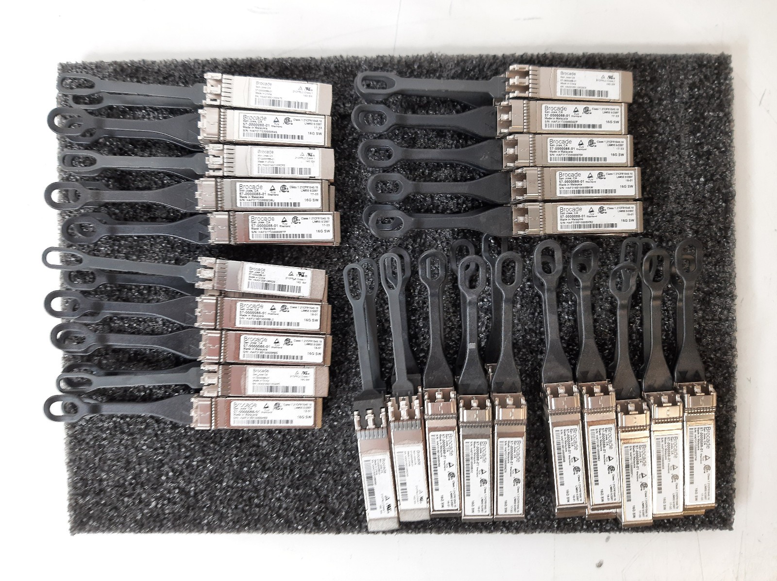 Lot of (50) Brocade 57-0000088-01 16Gb Fibre Channel SFP+ Transceiver