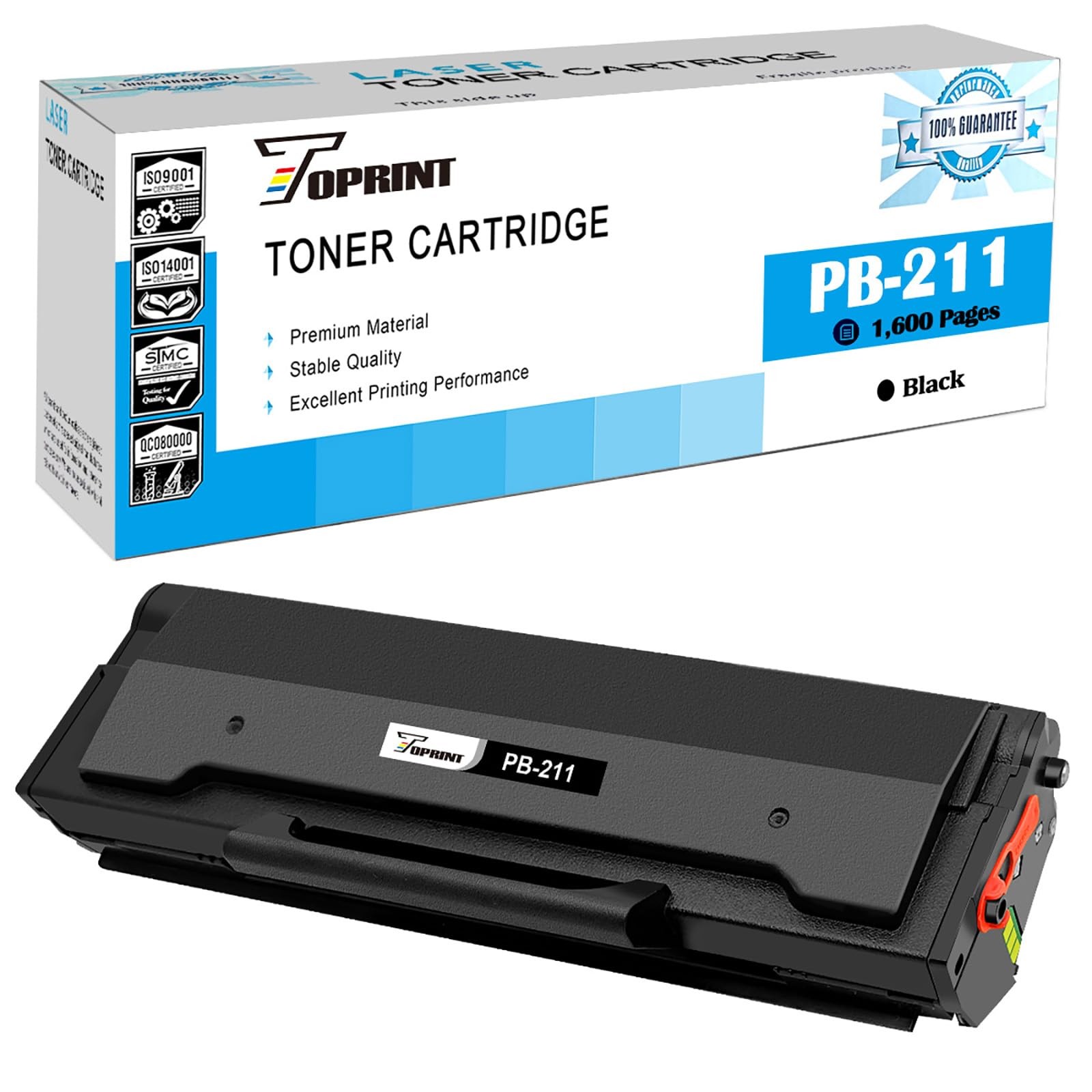 PB-211 Black Toner Cartridge 1600 Pages for P2500W P2502W M6500NW M6550NW