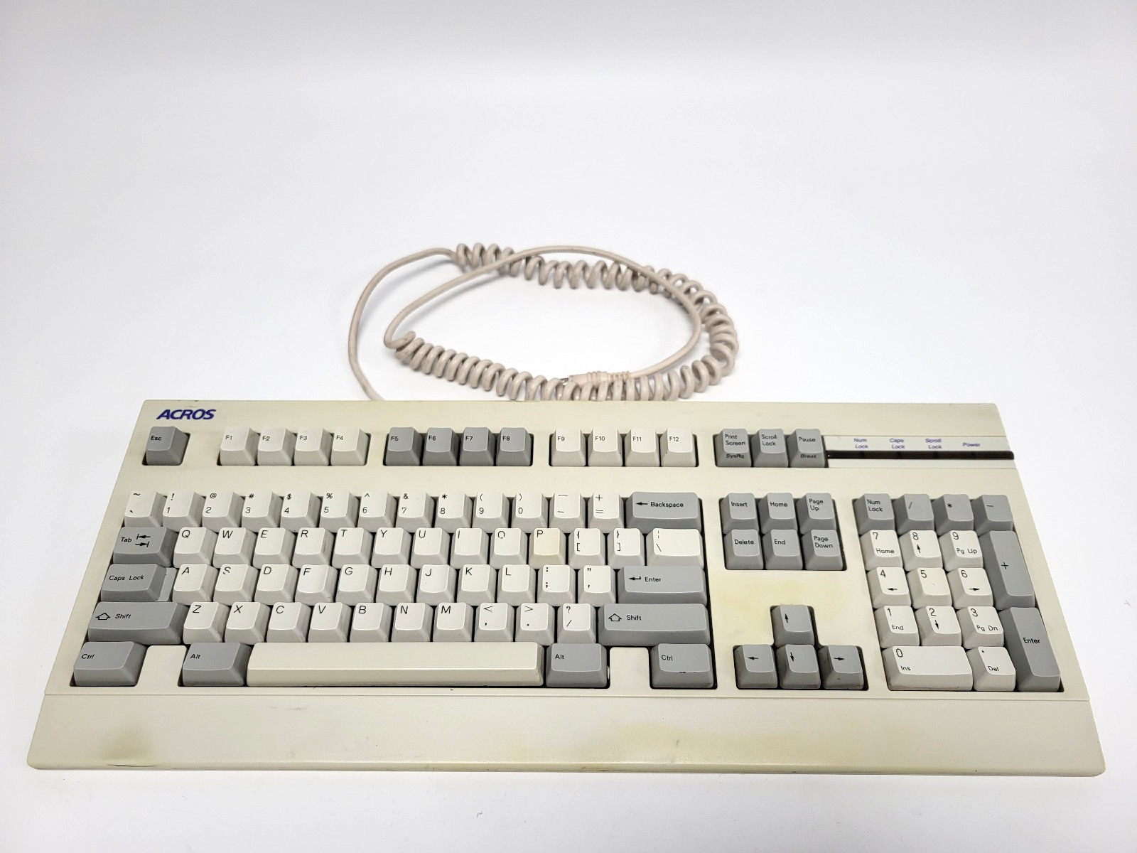 Vintage 1991 Acros 6311-K Keyboard, Acer Clicky Switches, PS/2 (Tested)