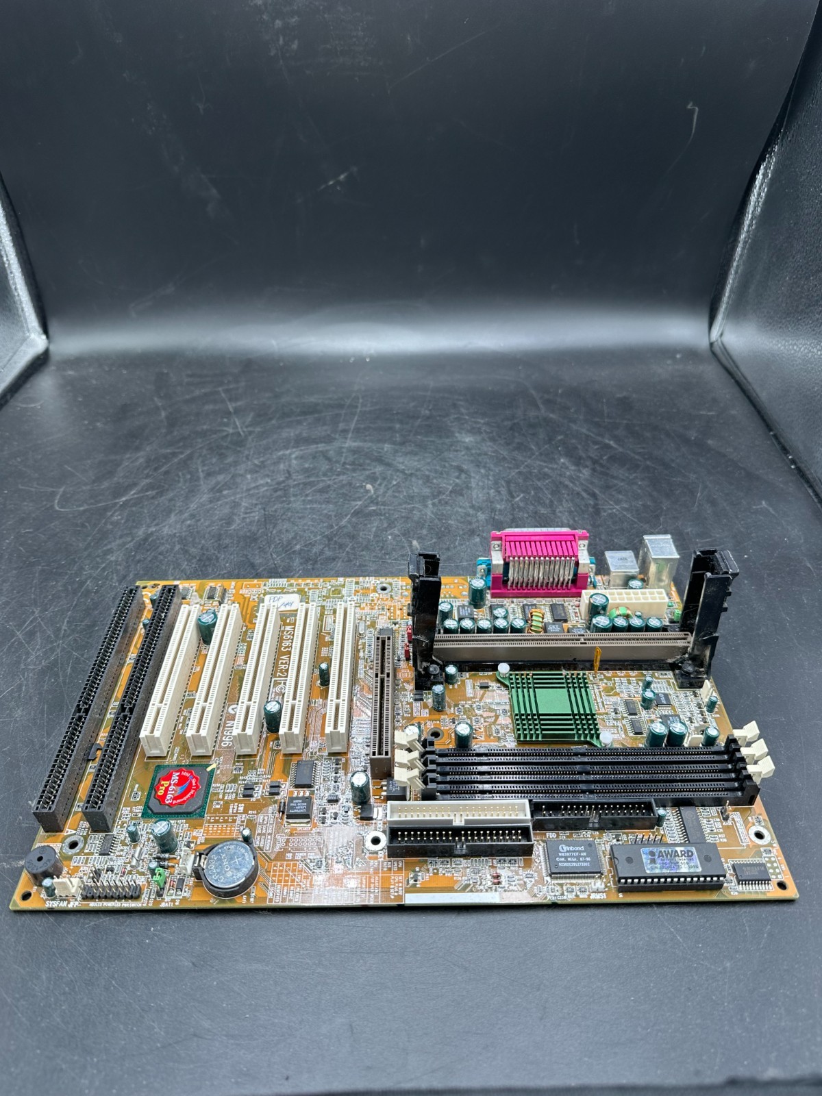 Vintage MSI MS-6163 VER:2 Slot 1 Motherboard Intel 440BX ATX Retro PC