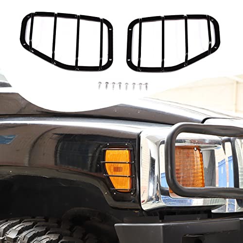 Lcojicep Turn Signal Light Grilles Compatible with Hummer H3 2005-2009, Side