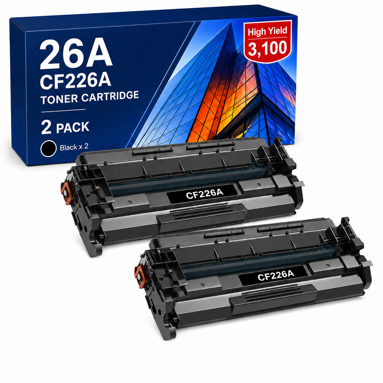 2PK CF226A Toner Cartridge for HP LaserJet M402n M426fdw M426fdn M402d