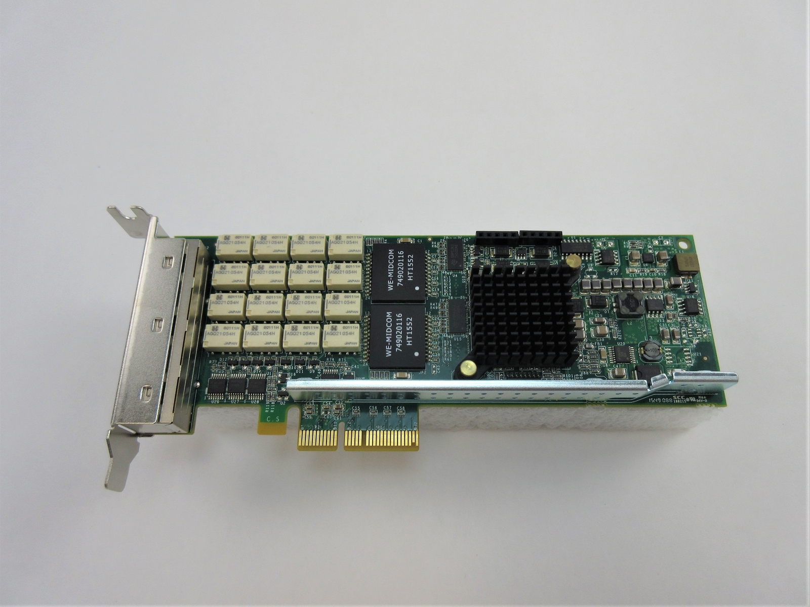 Dell Silicom Quad Port Ethernet Bypass Card, Low Profile, D P/N 1FT3W, C4*56