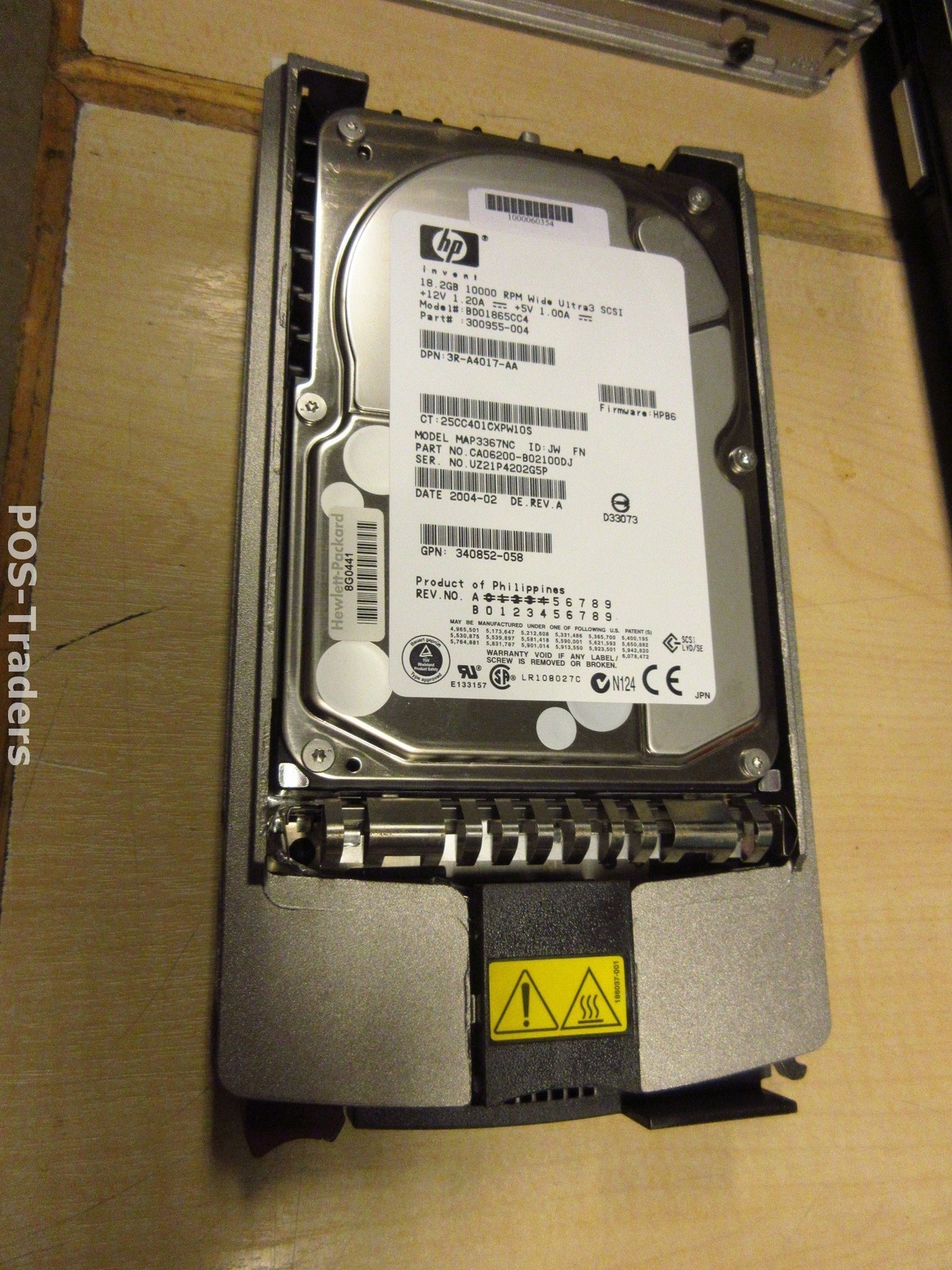 HP BD01865CC4 300955-004 MAP3367NC 18.2GB Ultra-160 SCSI HDD SCA 80-Pin 10K 3.5"
