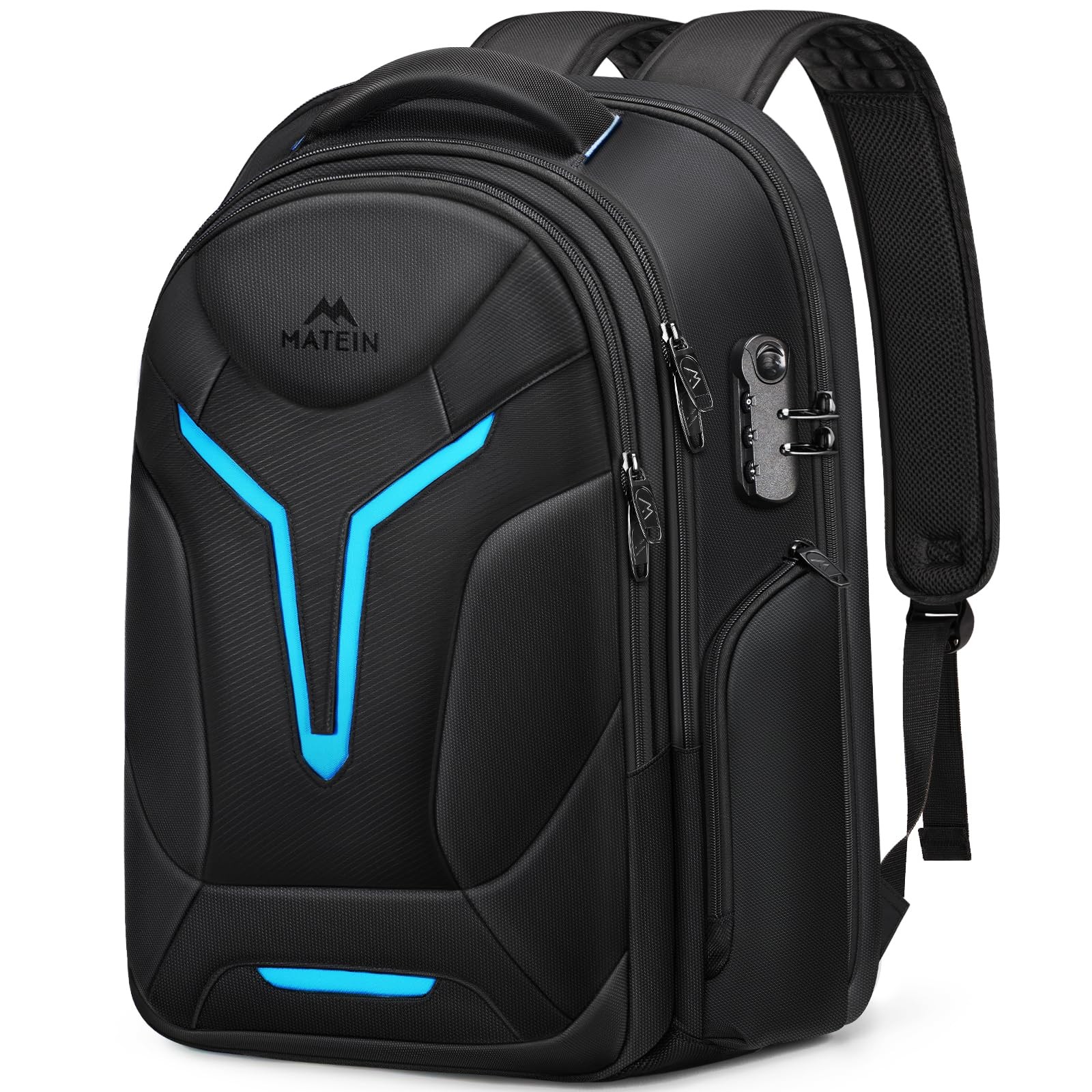 MATEIN 18 inch Gaming Laptop Backpack with Thick Padded 18.4 Inch, Black
