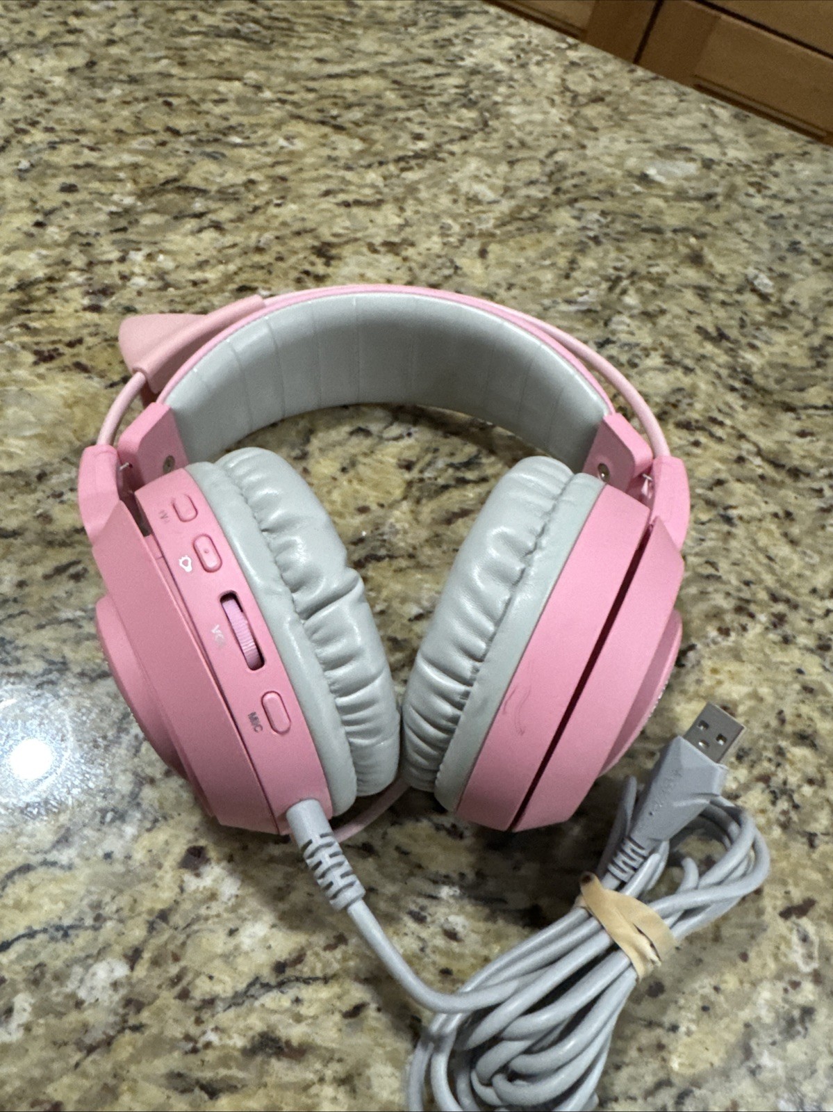 SOMIC G951 Pink Stereo Gaming Headset with Mic Untested 1-ear Cpix