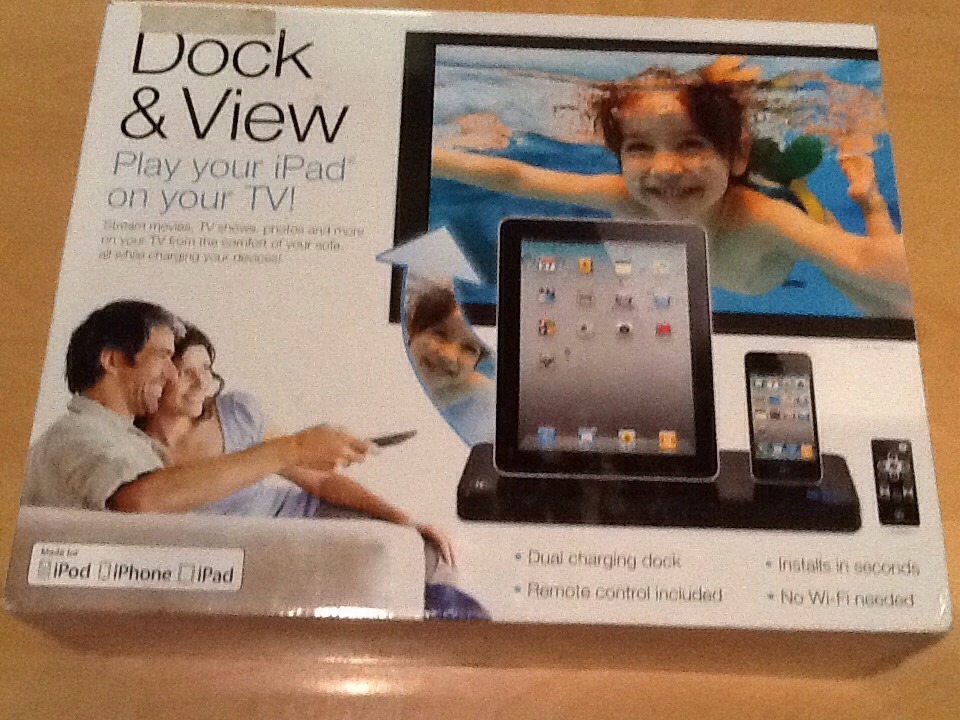 New Innovative Technology Dock & View for iPad iPod &iPhone 