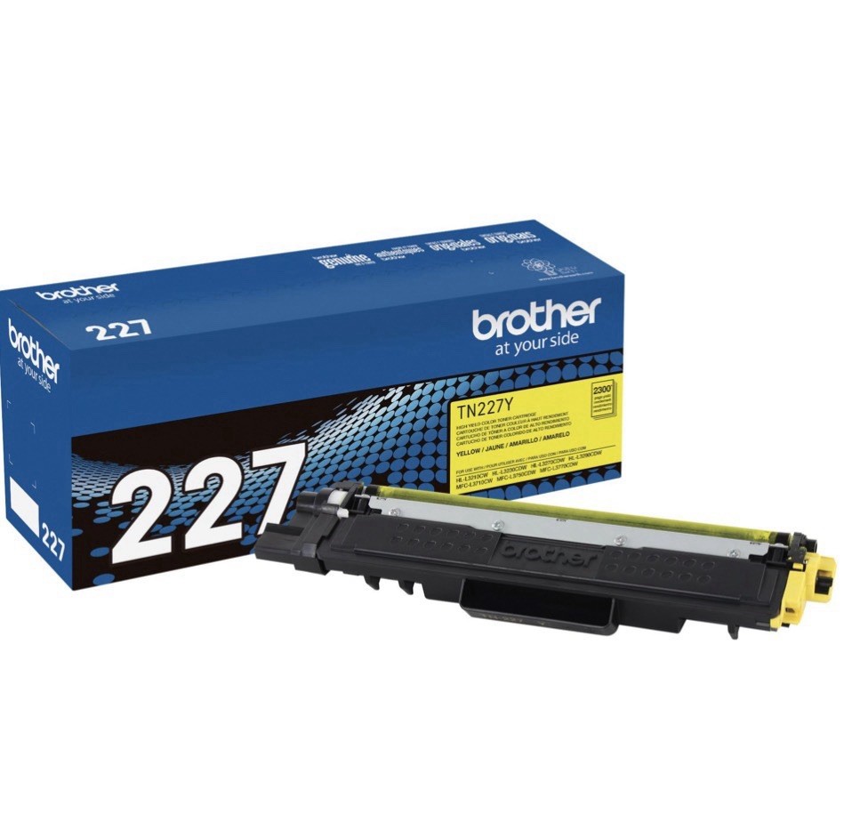 Brother Genuine TN227Y High Yield Yellow Toner Cartridge - Open Box Sealed Foil