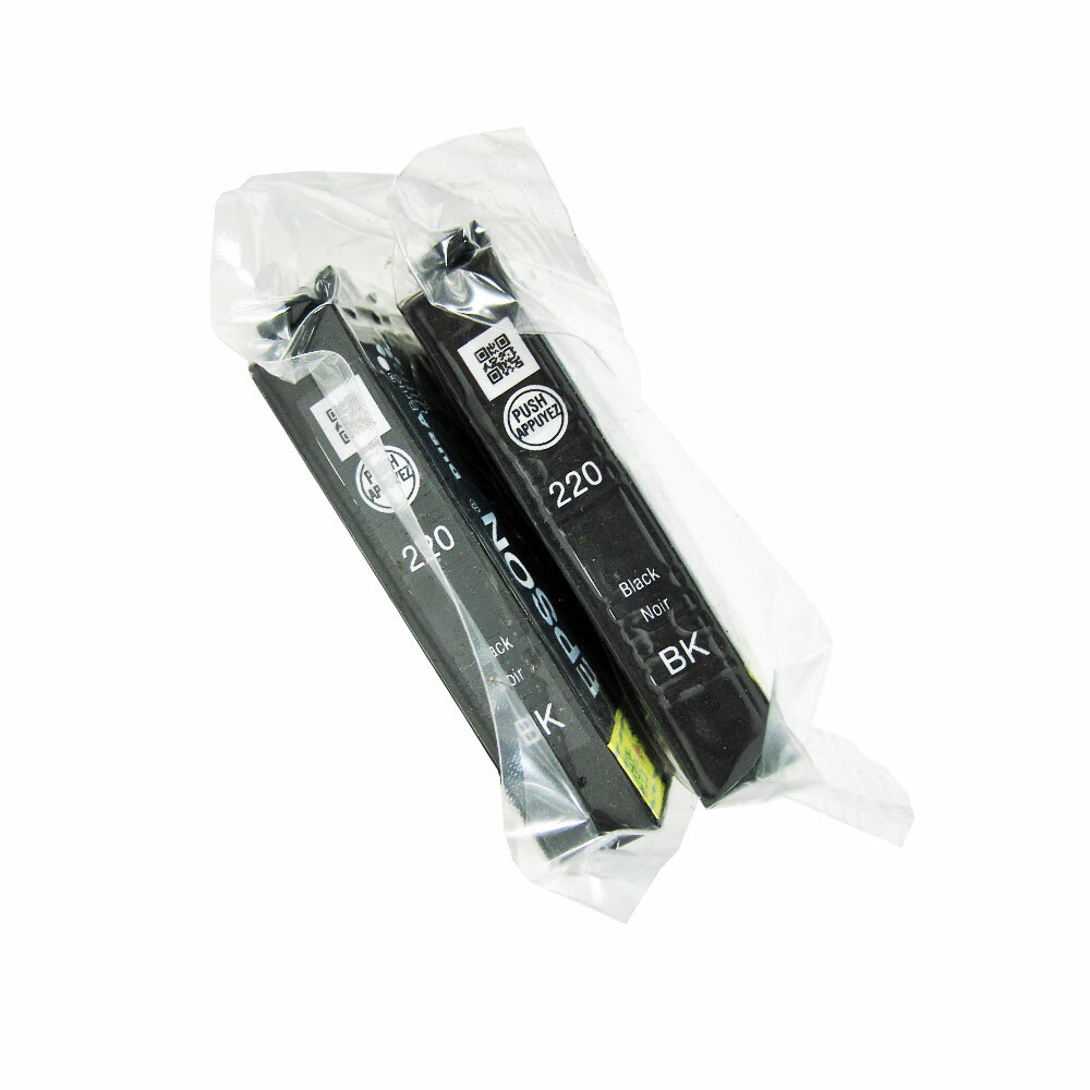 Genuine Epson 220 2Pk Black Ink WF2630 WF2660 XP420 WF2650 XP424 XP320 