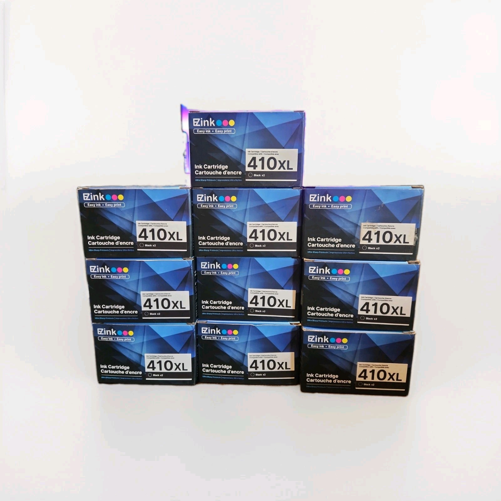 Lot of 10 410XL EZINK replacement ink Black cartridges for Epson brand