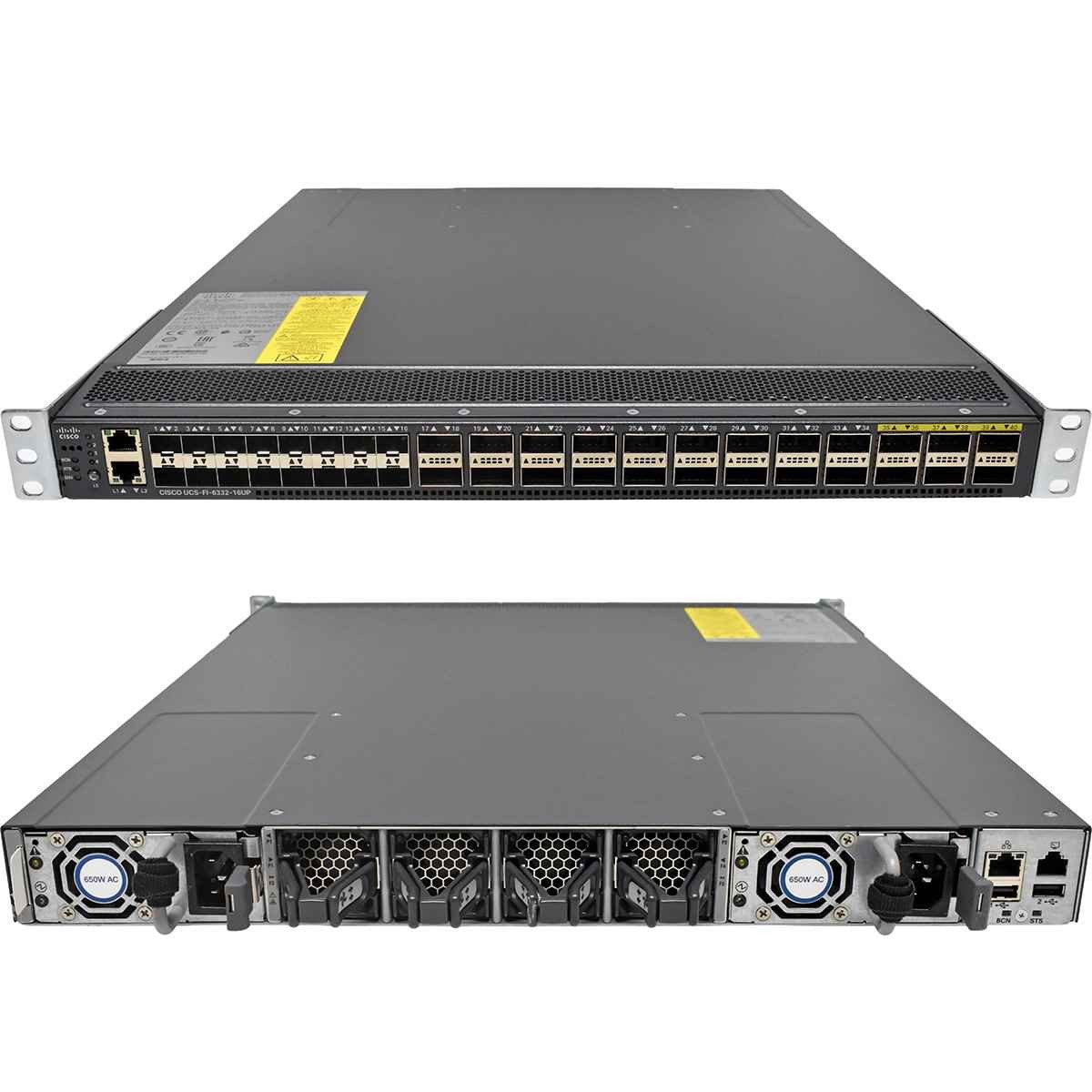 Cisco UCS-FI-6332-16UP 24-Port QSFP+ 40GE Switch +16x 10G SFP+ Rack Ears