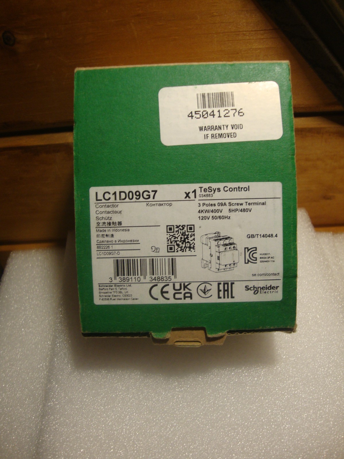 1PC New Schneider LC1D09G7