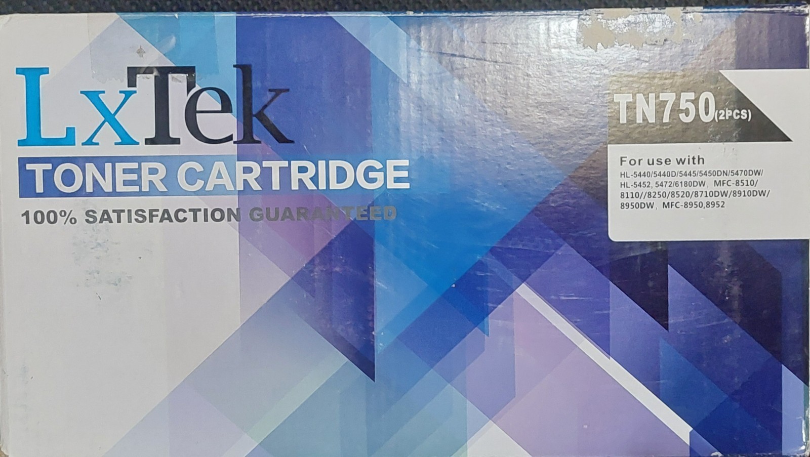 2 Pack - LxTek TONER CARTRIDGE TN 750 BK (BLACK)