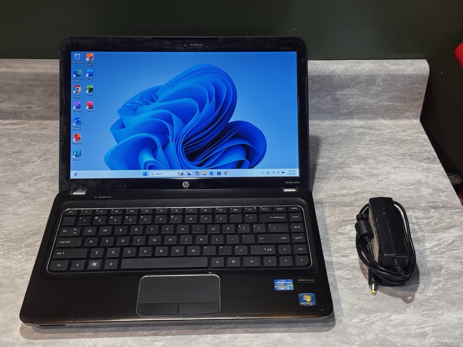 HP Pavilion DM4 14" Laptop Intel I5-2410M 2.3GHz 8gb RAM 240gb SSD Windows 11