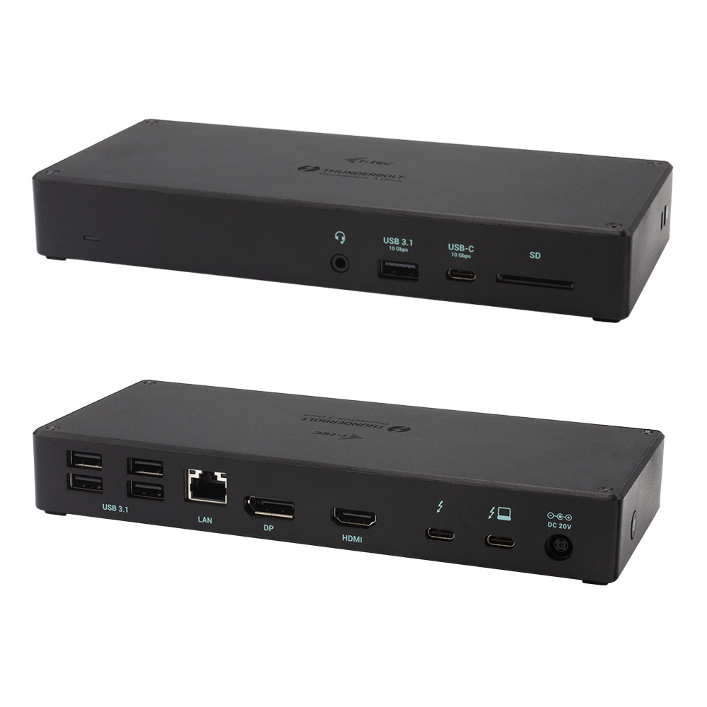 i-tec Thunderbolt 3 USB-C Triple 4K Docking Station inc 170W Power Adapter NEW