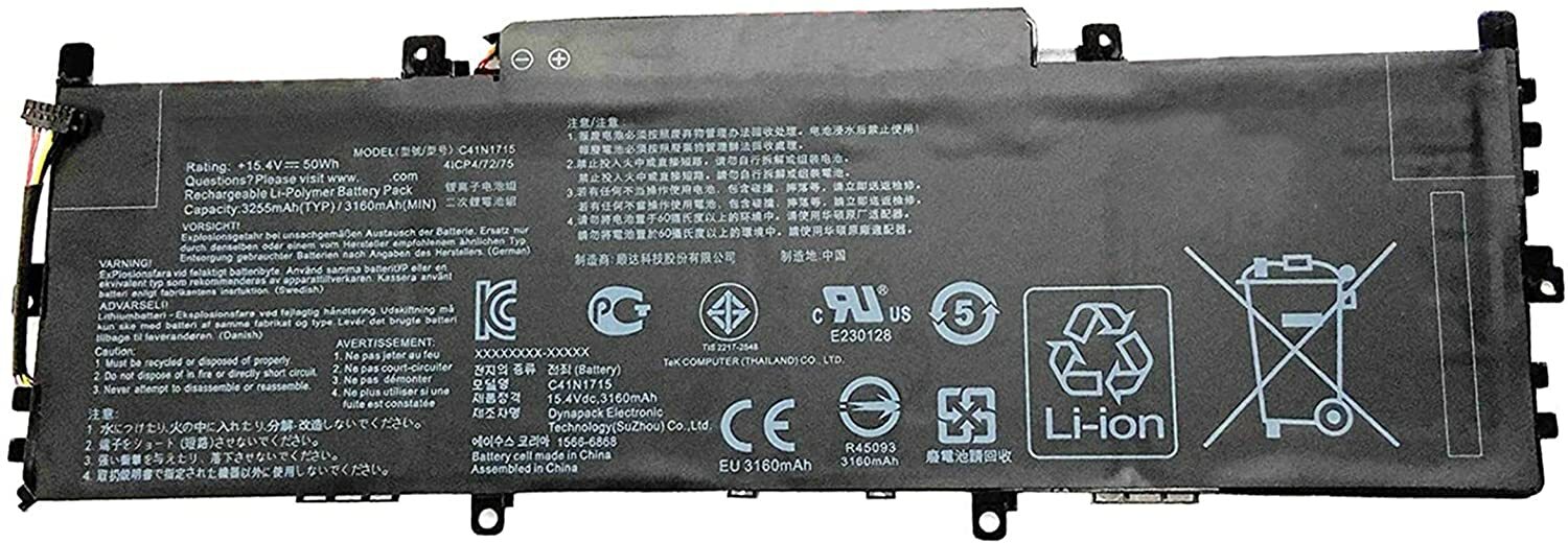 Genuine C41N1715 Battery for Asus Zenbook 13 UX331UA UX331UN UX331FN U3100FN