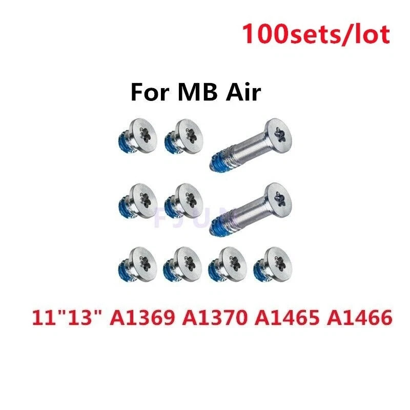 100sets/lot For MacBook Air 11" 13" A1369 A1370 A1465 A1466 Bottom Case Screw