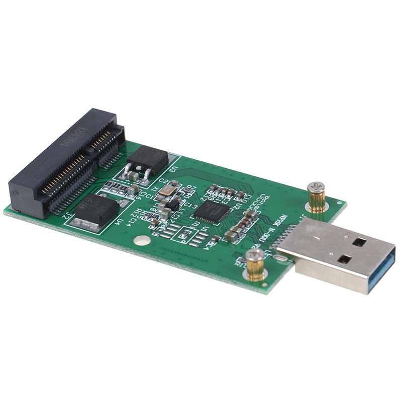 1Pc Mini USB 3.0 to PCIE mSATA External SSD PCBA Conveter Adapter Ca~gw
