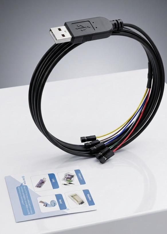 DSD TECH SH-U09G USB to TTL Serial Cable Built-in FTDI FT232RL IC 1.8M/5.9FT