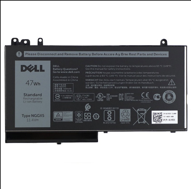 OEM Genuine 47WH NGGX5 Battery For Dell Latitude E5270 E5470 Precision M3510 NEW