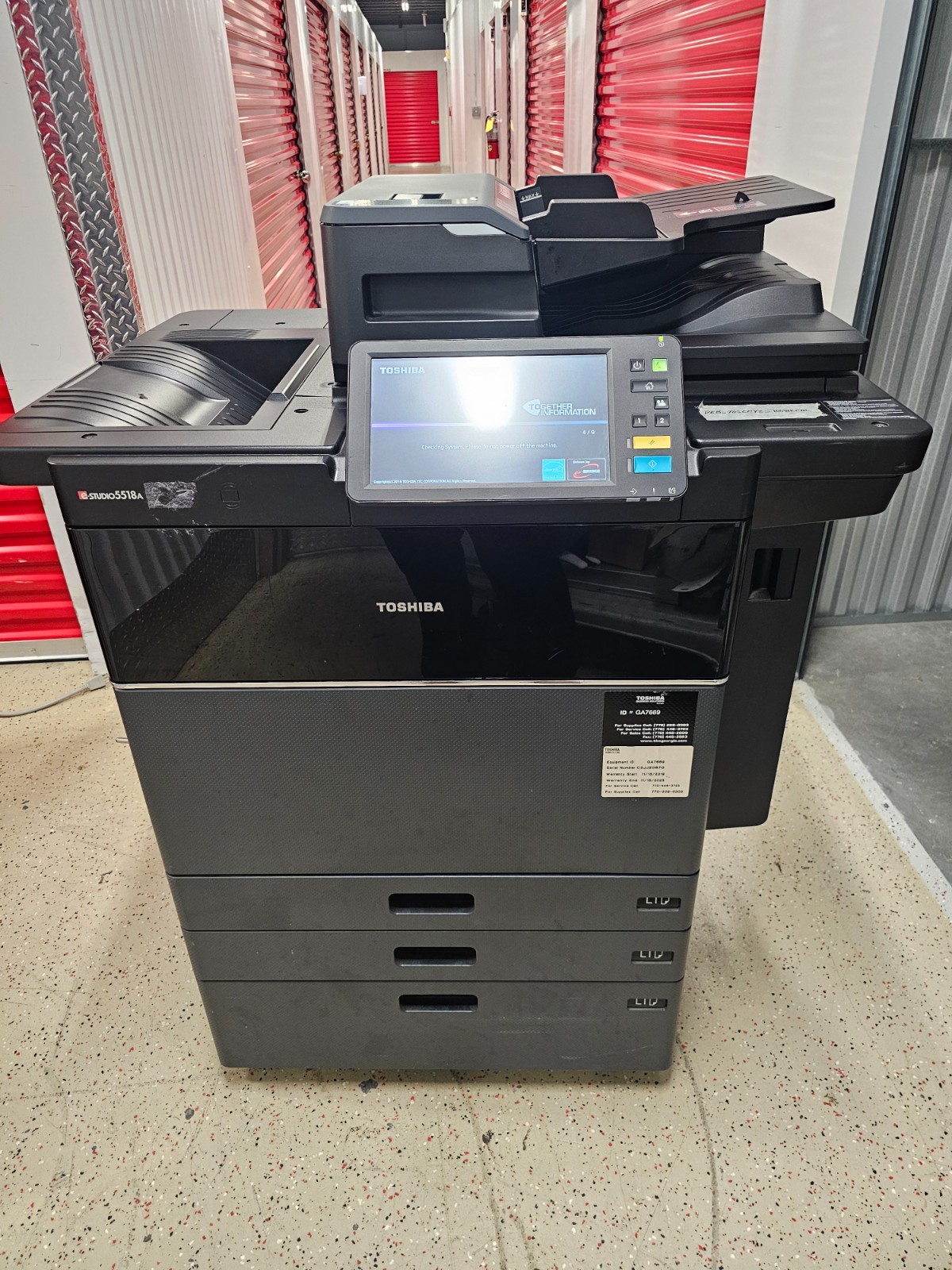 Toshiba E-Studio 5518A Mono Laser Multifunction Printer Copier Scanner 55 PPM
