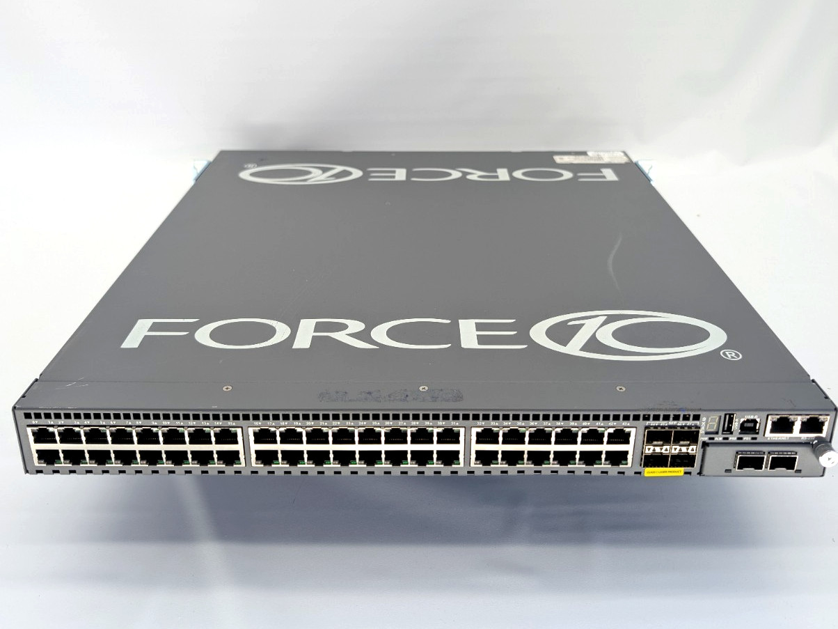 Dell Force10 S60-44T Network Switch 44-Port 10GbE SFP+ Dual PSU Rack Ears 3118