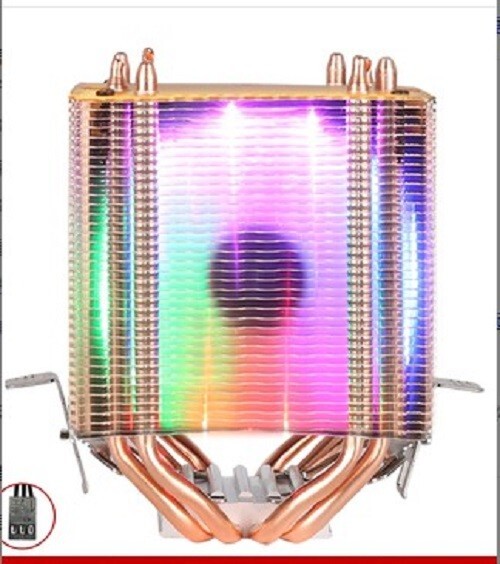 Heatsink CPU Cooler LED RGB Fan with 4 Pin Intel LGA 2011 V2 V3 V4 2066 2011-3