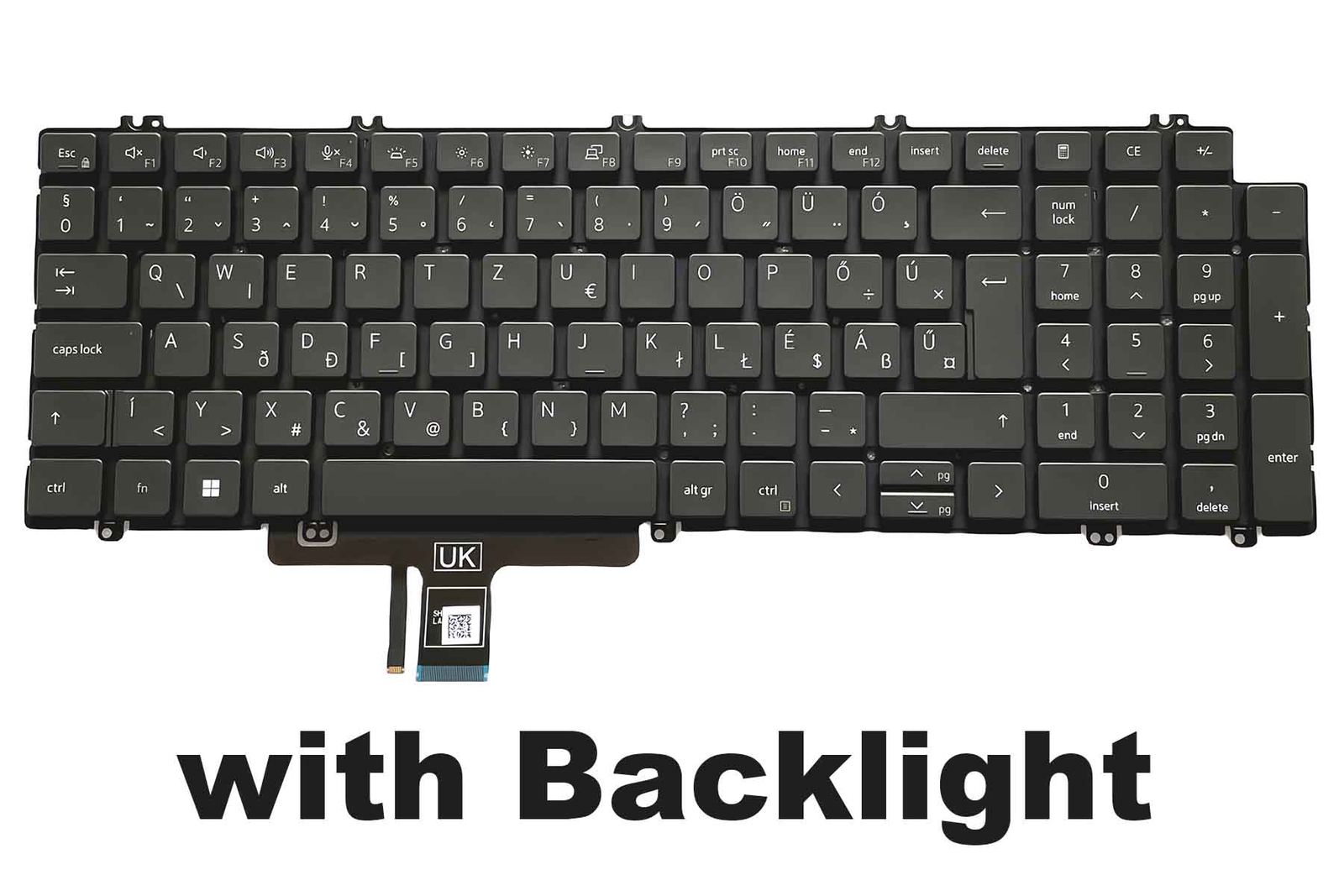 Hungarian Keyboard for Dell Latitude 5520 5521 Backlit (not fit E5520, G15 5520)