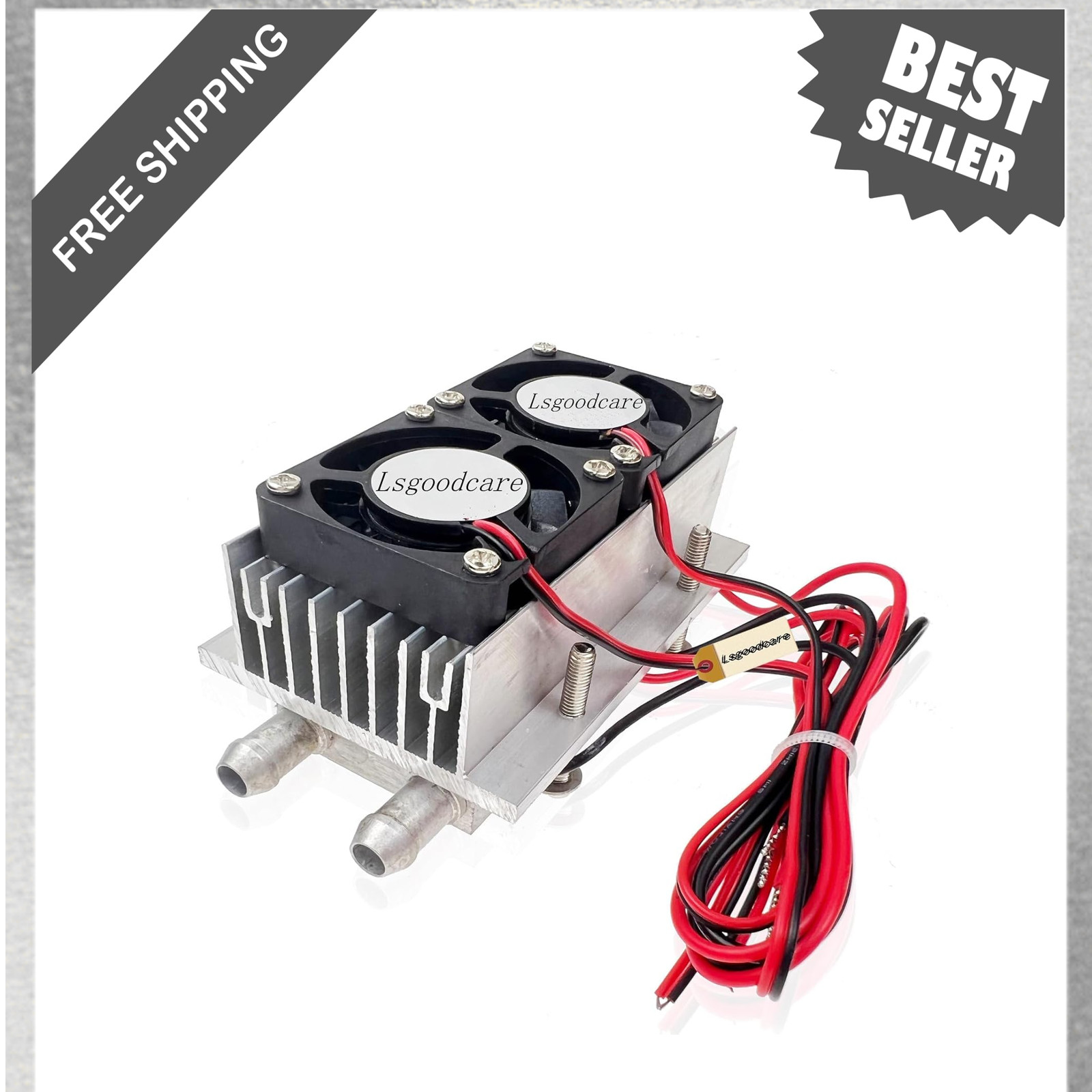 120W Peltier Cooler Kit Aluminum Water Cooling System for Electronics and DIY