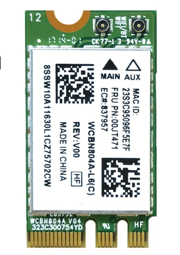 QCNFA34AC WCBN804A-L6 Mini PCIe BT4.0 WiFi 300M+867M Dual Band WLAN Card