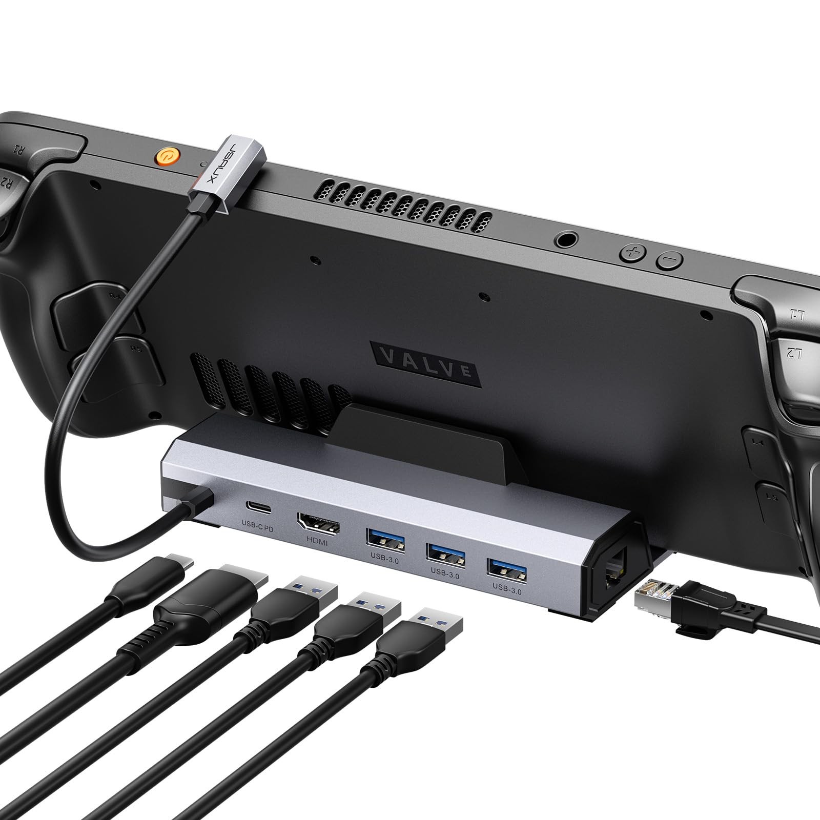 JSAUX 6-in-1 Docking Station for Steam Deck/ROG Ally X/Legion Go S-HB0603