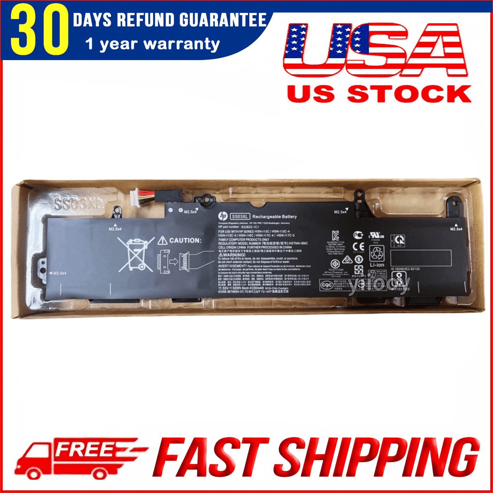 Genuine OEM SS03XL Battery for HP EliteBook 840 G5 G6 730 735 740 G5 933321-85