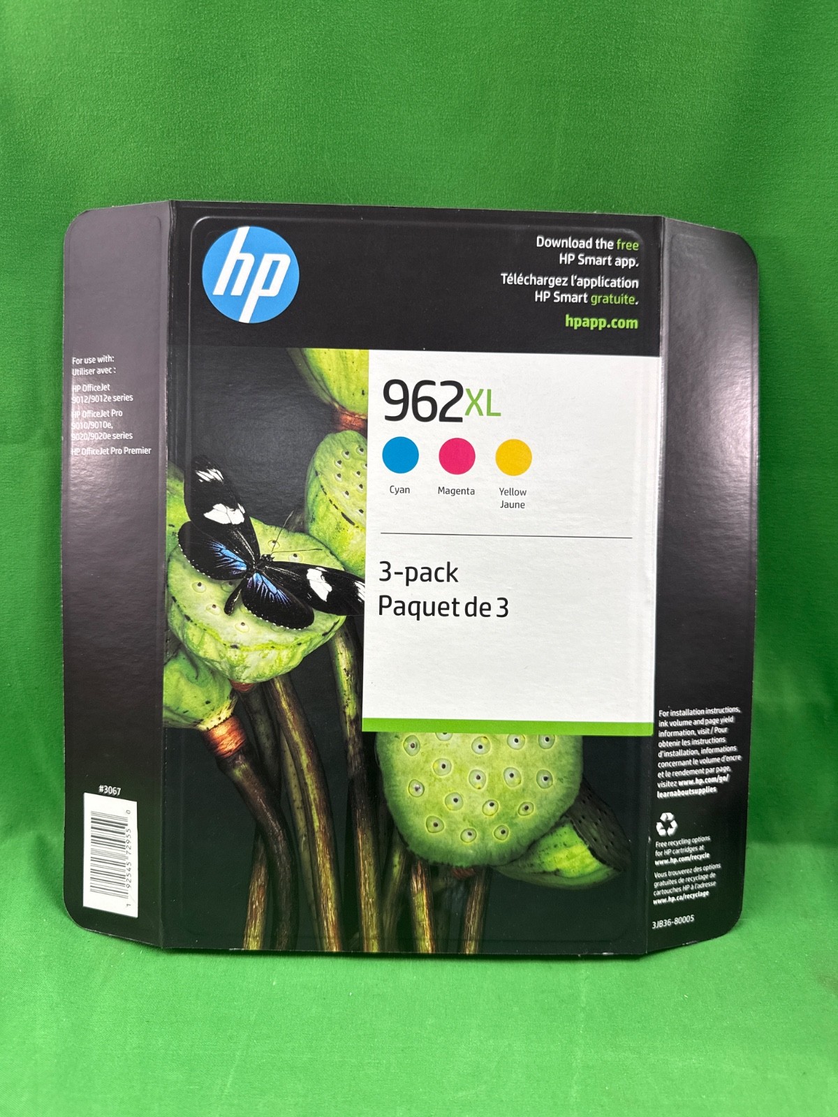 HP 962XL High Yield Inkjet Cartridge - Yellow/Magenta/Cyan 2027+ New