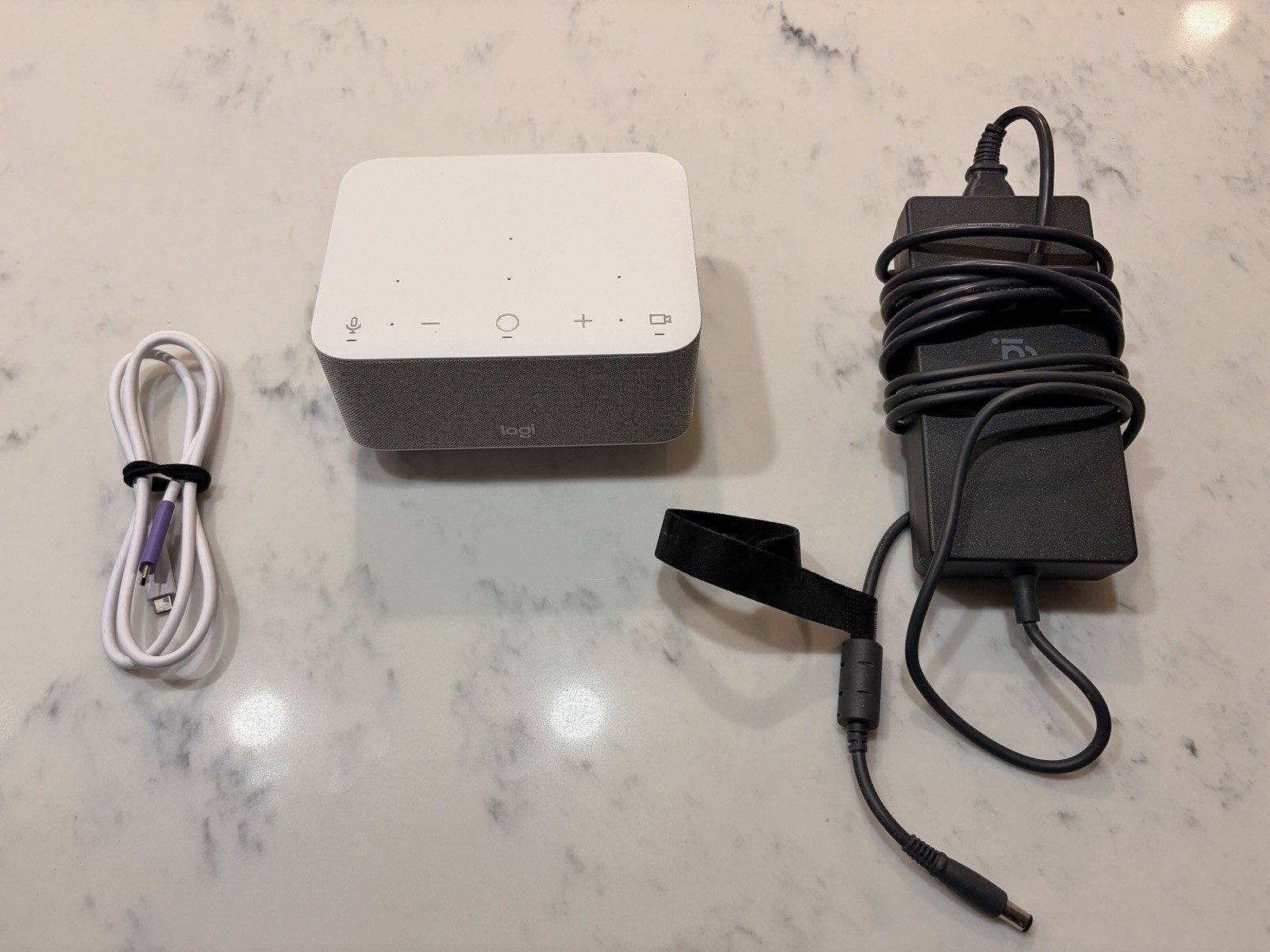 Logitech Logi Dock - Logitech Speaker + Docking Station - White