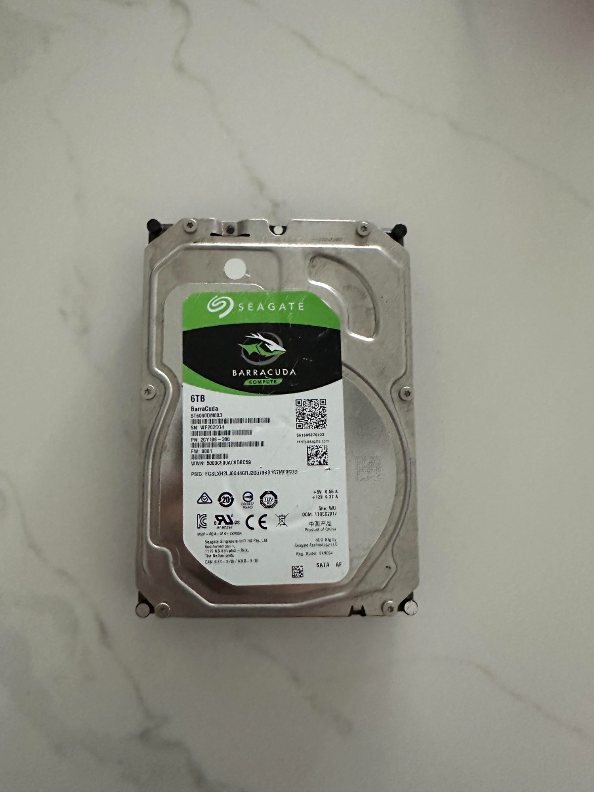 Seagate BarraCuda 6TB Internal Desktop Hard Drive HDD SATA 3.5" ST6000DM0