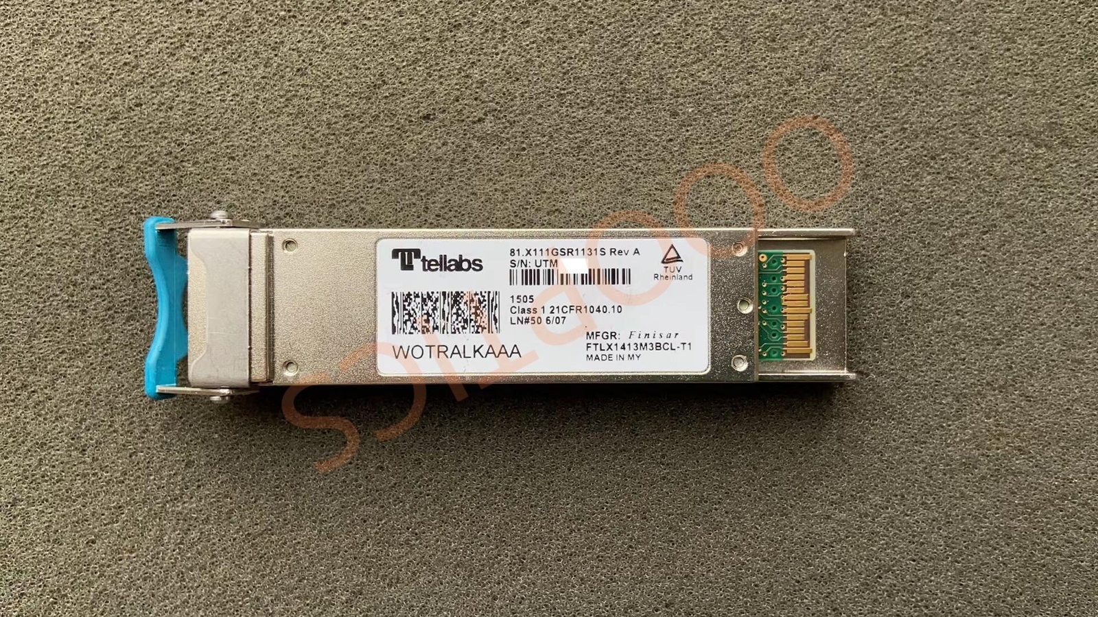 Tellabs 81.X111GSR1131S Compatible TAA 10GBase-SR XFP Transceiver MMF 850nm 300m