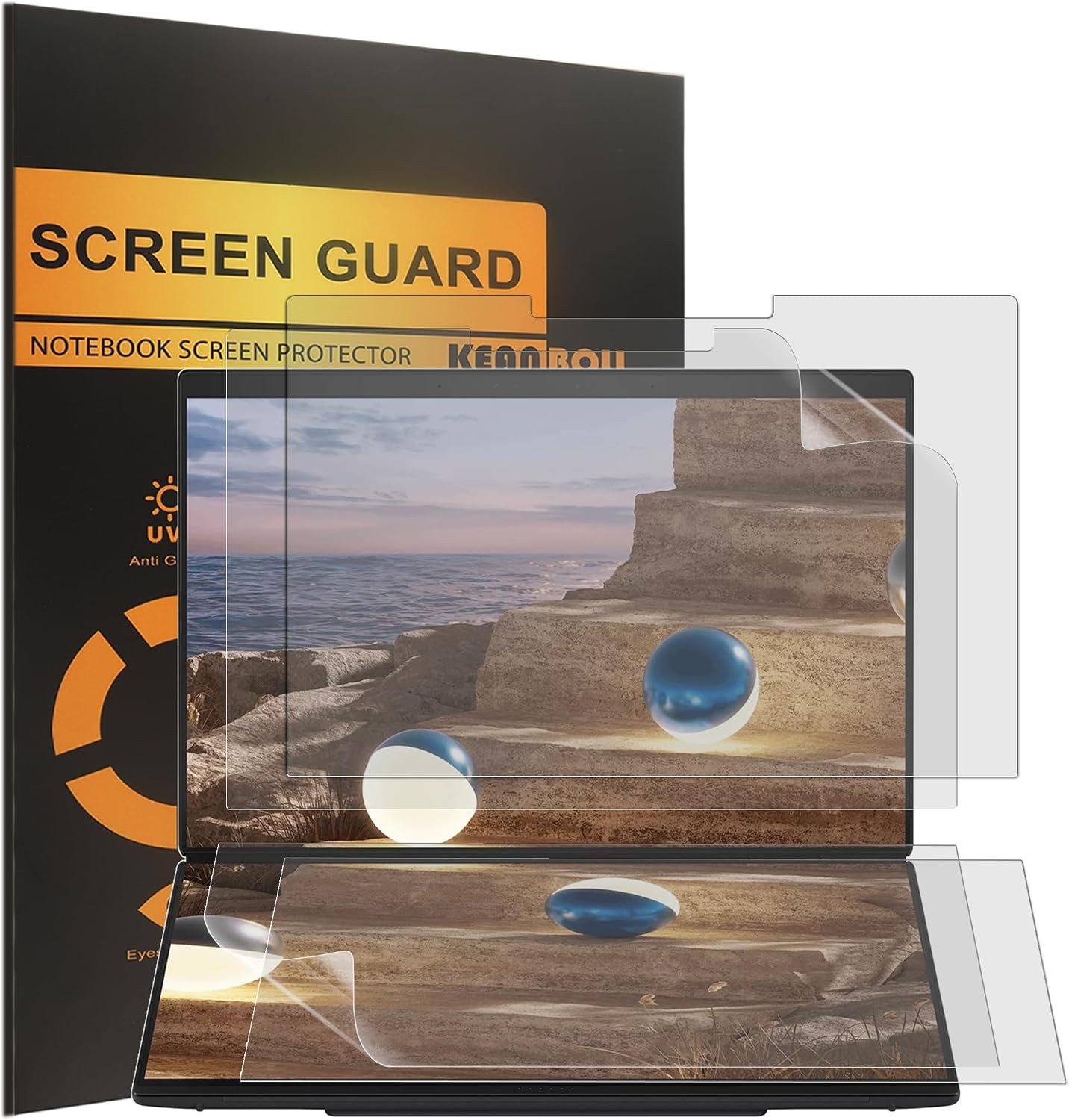 4 Pack Anti Glare Matte Screen Protector for 2026 New ASUS Zenbook Duo Dual 14”