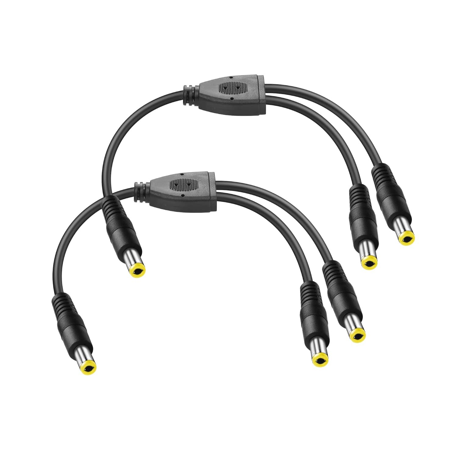 30cm DC 5.5x2.5mm 1 Male to 2 Male Power Supply Splitter Cord, Y Splitter Ada...