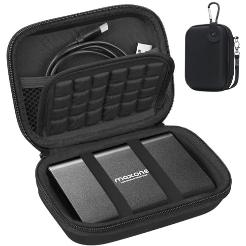 Hard Carrying Case for Maxone Ultra Slim Portable External Hard Drive Black