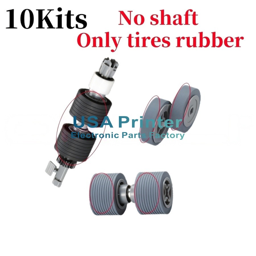 10SET Scanner Pickup Separation Brake Roller for Ricoh fi-8820 fi-8950 fi-8930
