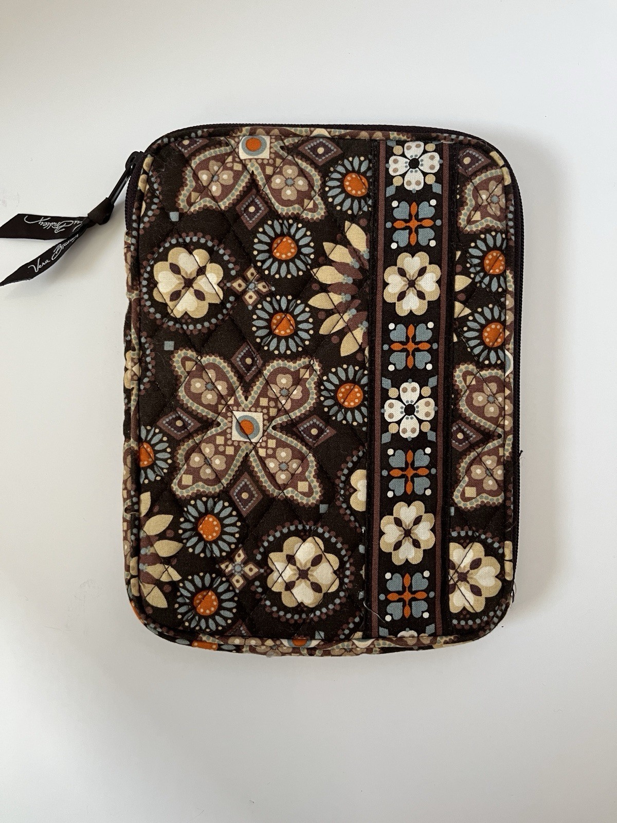 Vera Bradley Canyon eReader eBook Sleeve 8.5x6.5 Padded Zip Catch All Pouch