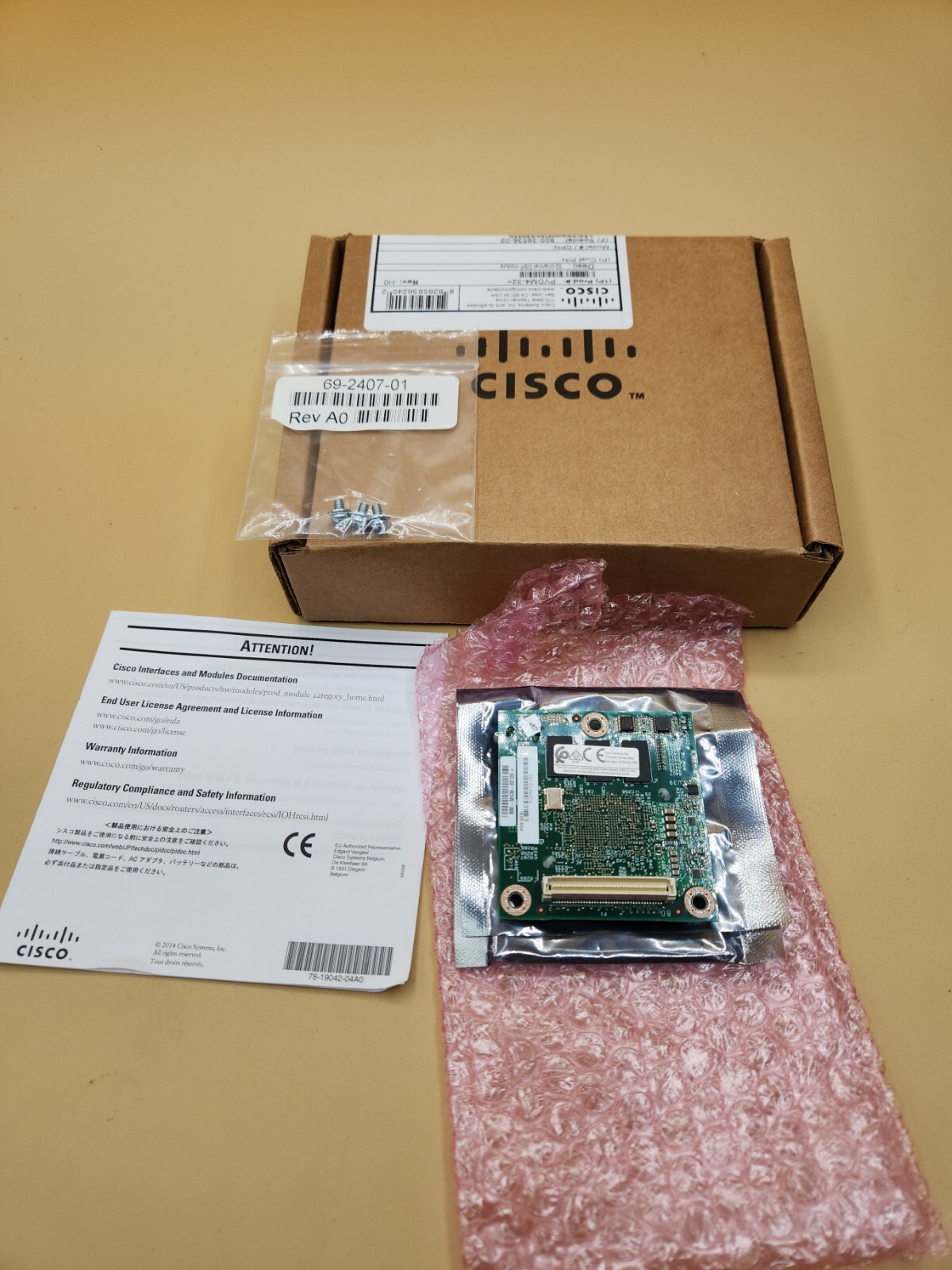 Cisco PVDM4-32 Cisco 32 Channel High Density Voice DSP Module NEW OPEN BOX