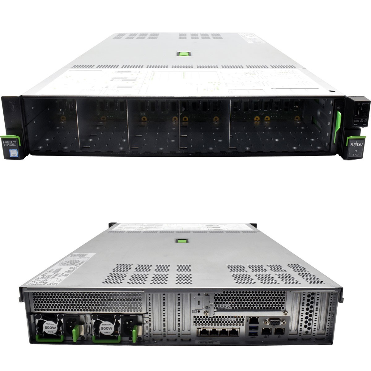 Fujitsu Primergy RX2540 M4 Server no CPU 0GB PC4 RAM 2xCooler 24x2.5" SFF EP540i
